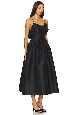 KIKA VARGAS Theresa Dress in Black