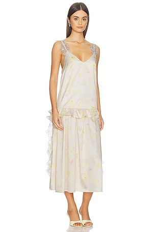 KIKA VARGAS Rashida Dress in Yellow