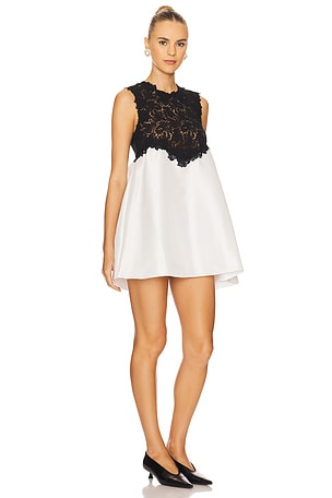 KIKA VARGAS Eva Dress in Black,White