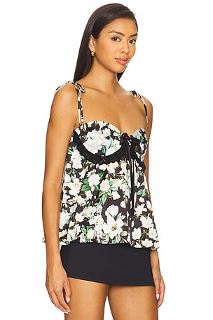 KIKA VARGAS Gretchen Top in Black