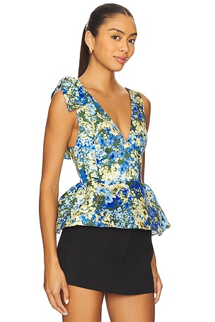 KIKA VARGAS Ilhan Top in Blue