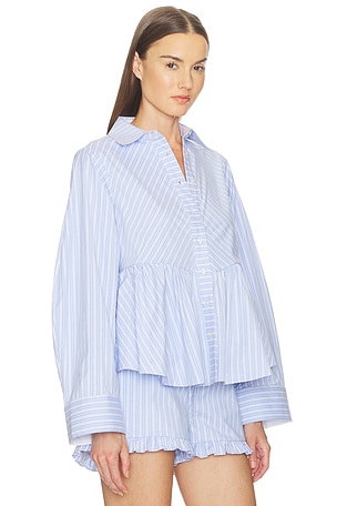 KIKA VARGAS Ambika Top in Baby Blue