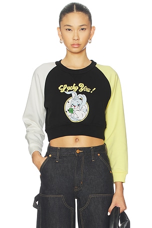 Lucky Me Cartoon Cropped Sweatshirt Kenzo