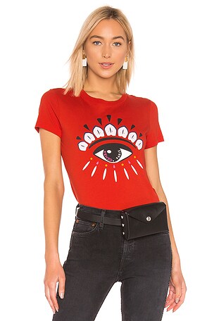 Kenzo eye t shirt red best sale