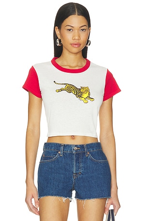 Jumping Tiger Cropped T-shirt Kenzo