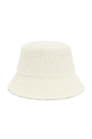 Lack of Color Palm Bucket Hat in Cream