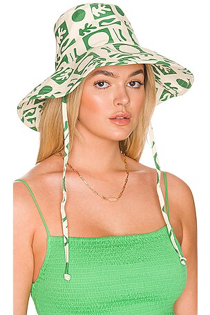 NWT Revolve Lack of Color Bucket Hat Green Size S M Lack of Color Wave Bucket Hat in Emerald Green | REVOLVE main image 2