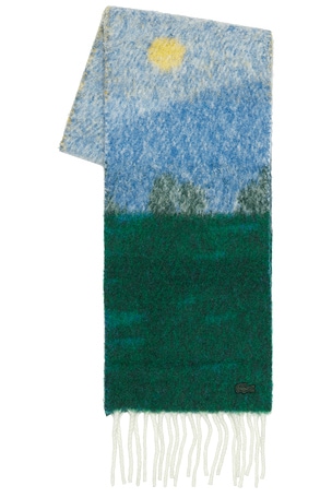 Mountain Graphic Long Scarf Lacoste