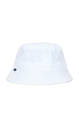 Lacoste Pique Bucket Hat in White