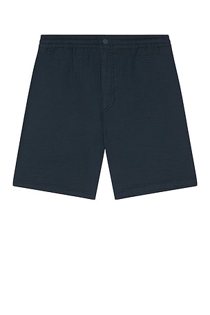 Lacoste Waffle Monochrome Elasticated Textured Shorts in Falcon