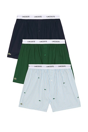 3-pack Cotton Weave Boxers Lacoste