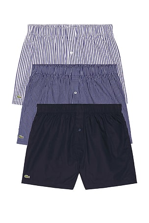 3-pack Cotton Weave Boxers Lacoste