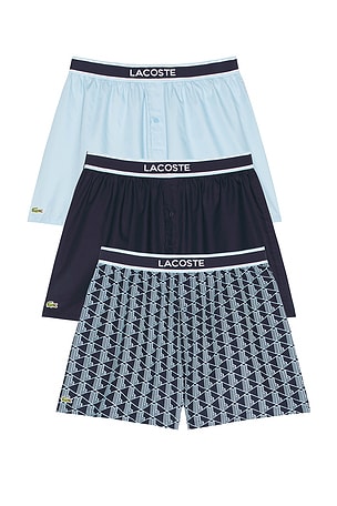 3-pack Cotton Weave Boxers Lacoste