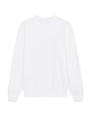 Lacoste Classic Fit Crewneck Sweatshirt in White