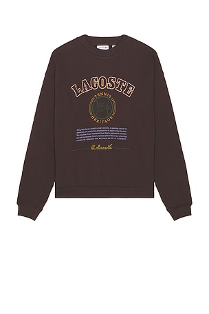 Long Sleeve Loose Fit Sweatshirt Lacoste