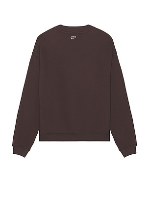 Lacoste SWEAT LOOSE FIT en Marron