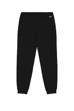 Lacoste Tapered Fit Sweatpants in Black. Size XL/1X. Also