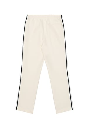 Lacoste Double Face Straight Leg Track Pants in Cream