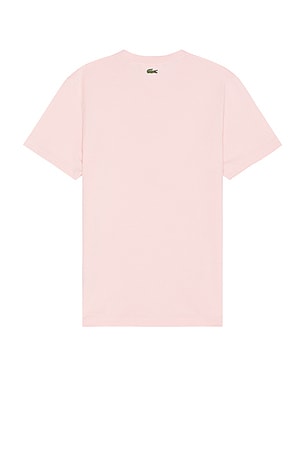 Lacoste Regular Fit Tee in Coral