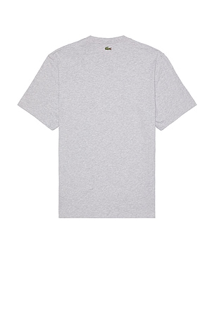 Lacoste Croc Tee in Light Grey