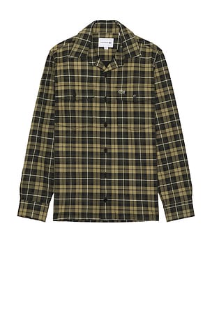 Oversize Flannel Shirt Lacoste