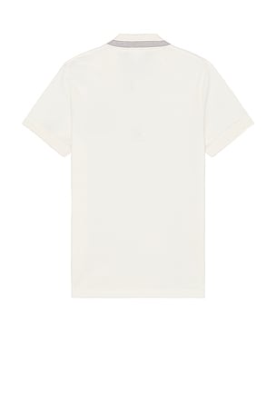 Lacoste Regular Fit Printed Polo in White