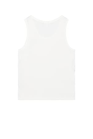 Lacoste Waffle Knit Tank Top in White