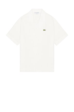 Waffle Textured Monochrome Shirt Lacoste