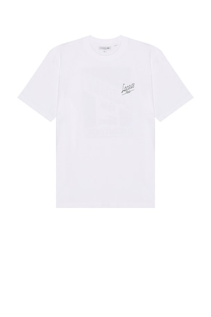 Lacoste Classic Fit Heritage Tee in White