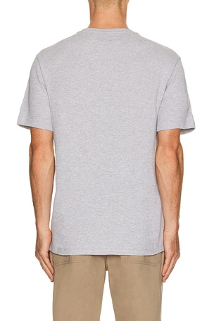 Lacoste Waffle Loungewear T-shirt in Grey. Size XL/1X. Also