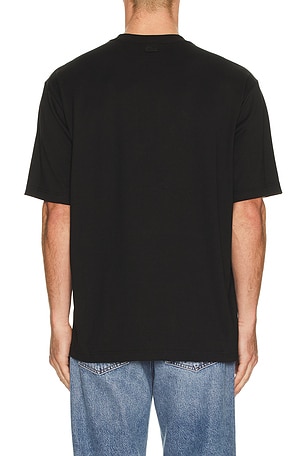 Lacoste Loose Fit Logo Tee in Black