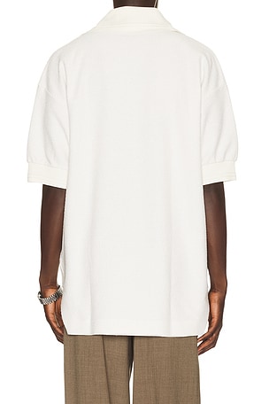Lacoste Nightmare Oversized Polo en Blanc