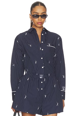 Oversize Fit Jacquard Shirt Lacoste