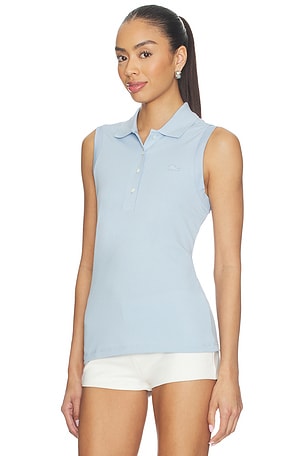 Lacoste Slim Fit Mini Pique Top in Blue