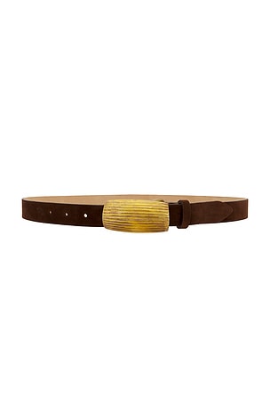 Machado Ribbed Domed Belt L'AGENCE