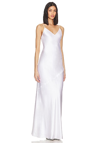L'AGENCE L'agence vestido maxi sesgo serita en color blanco talla 8 en Blanco - White