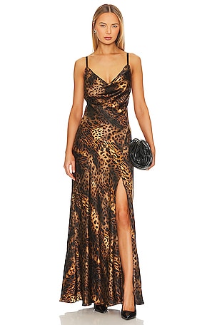 Venice Cowl Lace Gown L'AGENCE