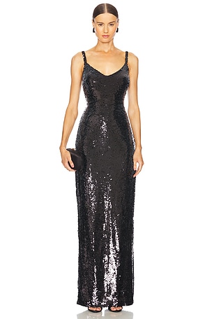 Karma Sequin Maxi Dress L'AGENCE