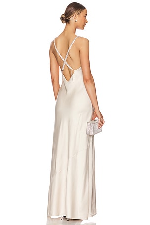 Saint Crystal Strap Gown L'AGENCE