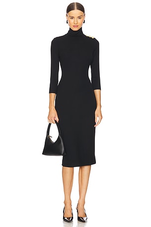 Voletta 3/4 Sleeve Turtleneck Dress L'AGENCE