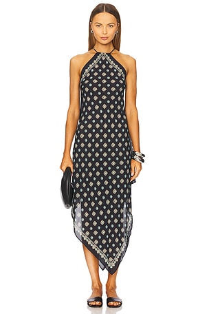 L'AGENCE Elise Dress in Black