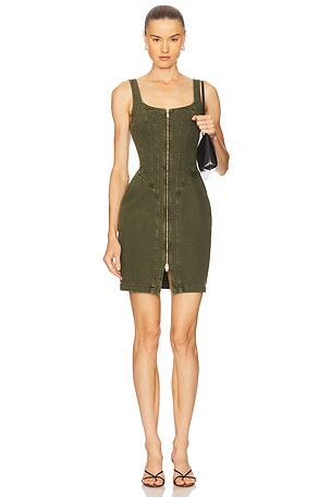 Jaxyn Corset Zip Dress L'AGENCE