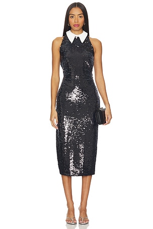 Lilith Sequin Poplin Dress L'AGENCE