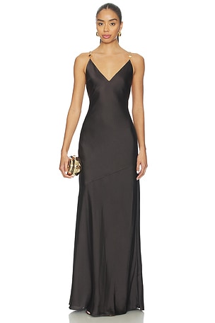 Saint Beaded Strap Gown L'AGENCE