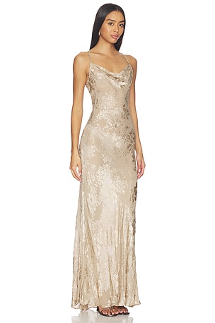 L'AGENCE Christine Dress in Beige