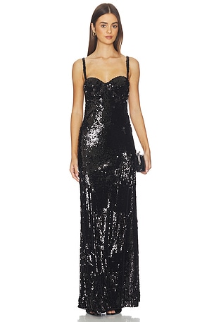 Sayla Bias Cut Maxi Dress L'AGENCE