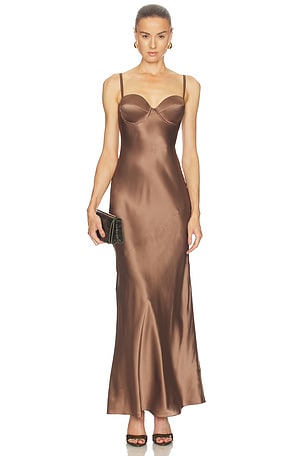 Sayla Bias Cut Maxi Dress L'AGENCE