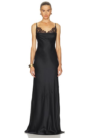 Selene Lace Cowl Gown L'AGENCE