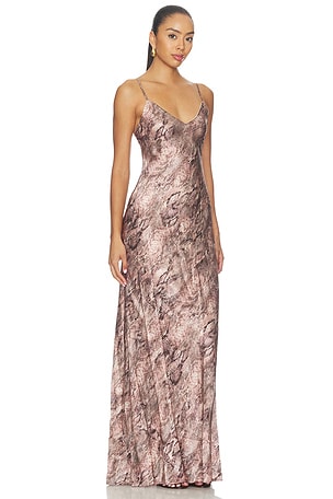 L'agence vestido serita maxi bias en color rosado