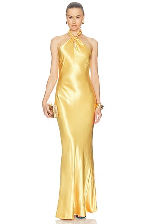 Saphara Halter Gown L'AGENCE